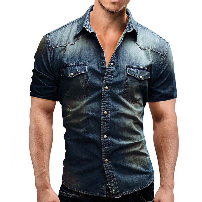 Camisa Masculina Jeans Spinel