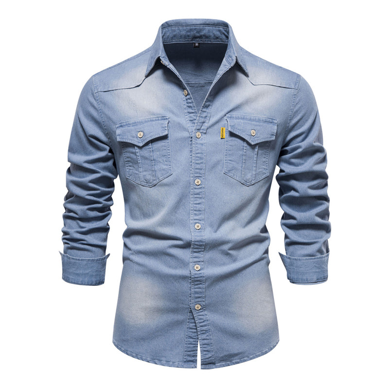 Camisa Masculina Jeans Pyron