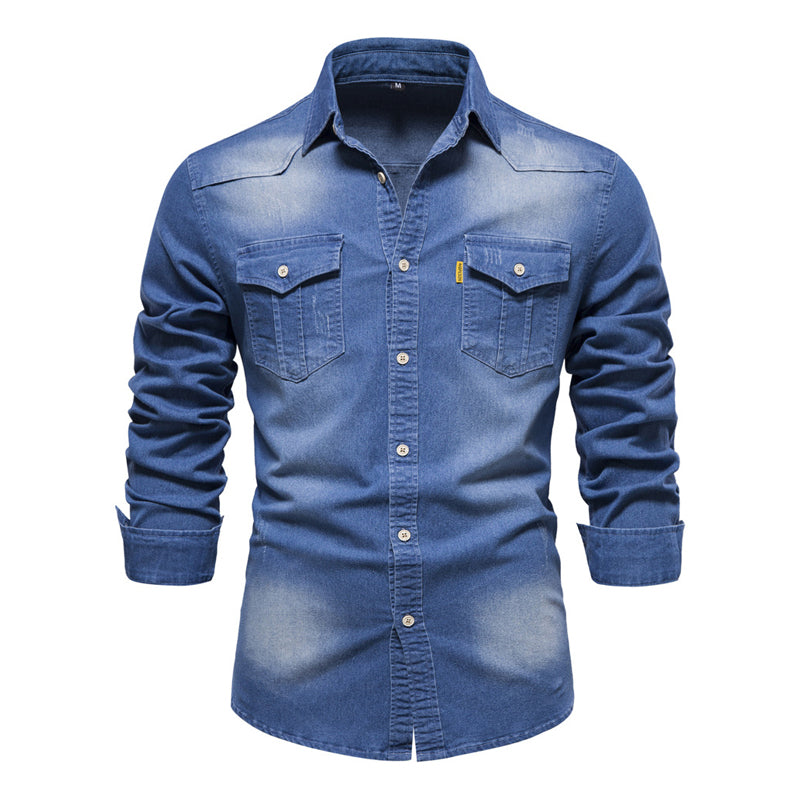 Camisa Masculina Jeans Pyron