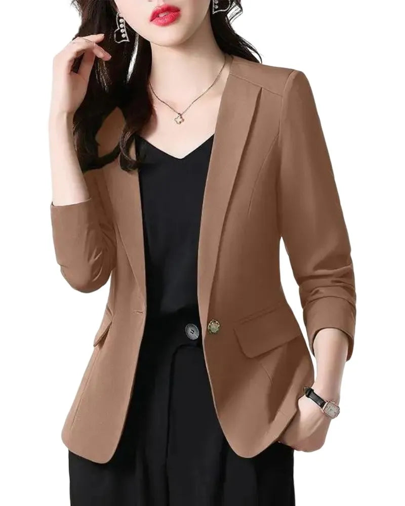 Blazer Social Feminino com Caimento Ajustado