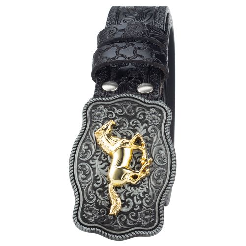 Cinto Masculino Country "Horse" em Couro Premium