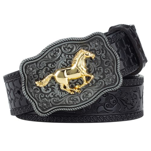 Cinto Masculino Country "Horse" em Couro Premium