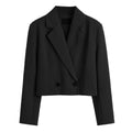 Blazer Feminino de Alfaiataria com Corte Curto