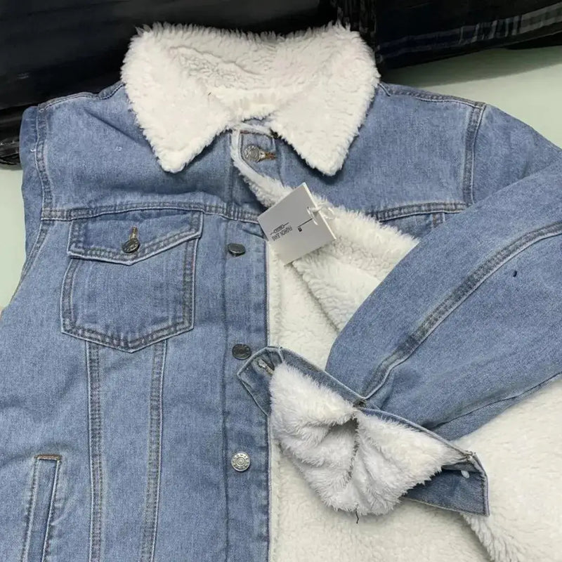 Jaqueta Masculina em Denim com Forro de Lã