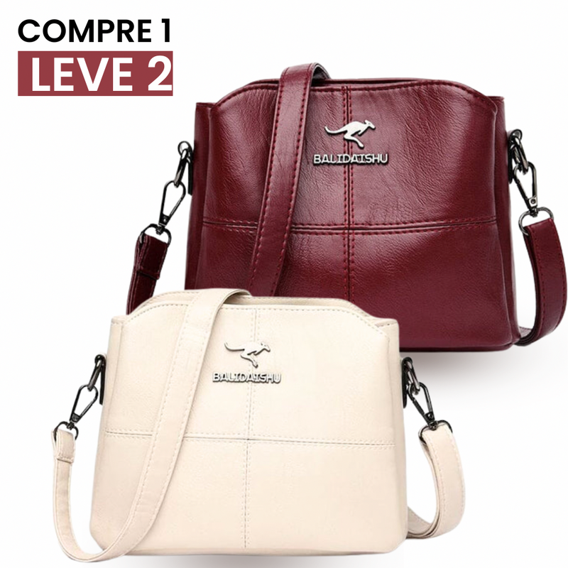 Bolsa Moderna de Couro Italiano Lora™ - COMPRE 1 LEVE 2 + Brinde