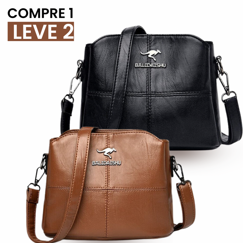 Bolsa Moderna de Couro Italiano Lora™ - COMPRE 1 LEVE 2 + Brinde