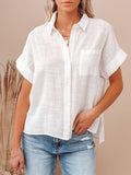 Camisa Social Feminina de Linho - Basic