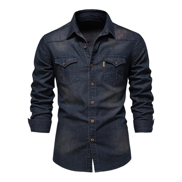 Camisa Masculina Jeans Pyron