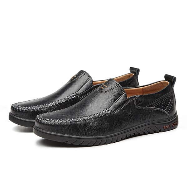 Sapato Casual Firebird com Acabamento em Couro e Design Slip-On