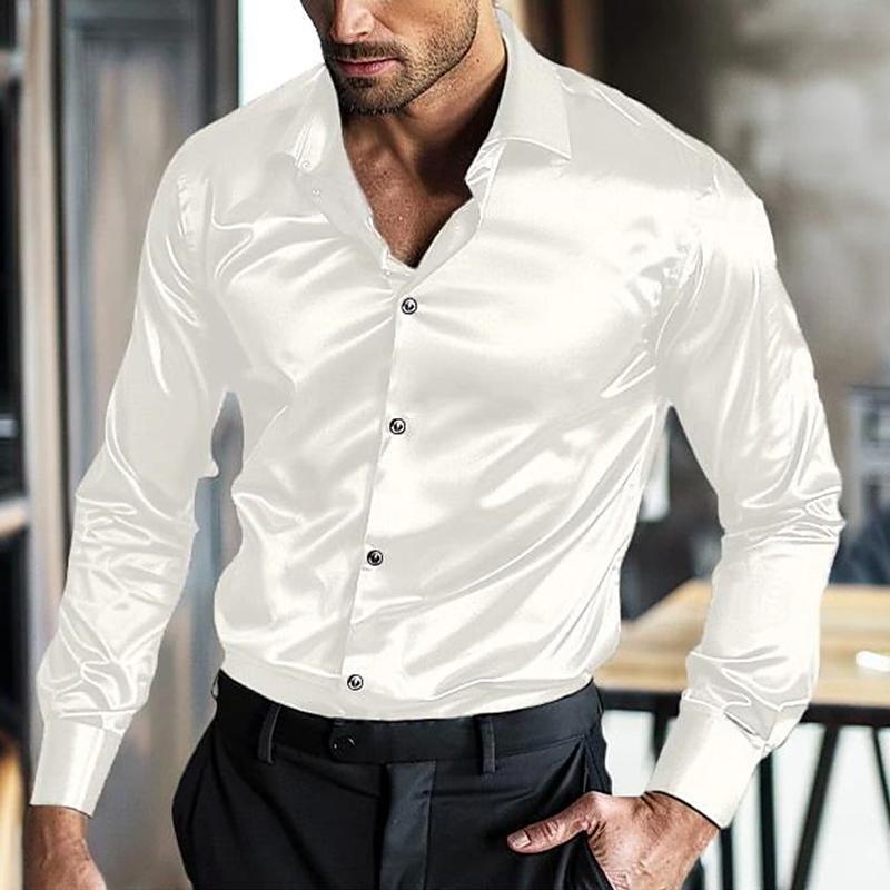 Camisa Masculina de Seda Jasper - Tecnologia Que Não Amarrota